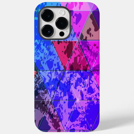 Blauw Violet Kleurrijke grunge textuur Case-Mate iPhone Case (Achterkant)