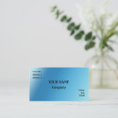 Blauw Visitekaartje (Staand voorkant)