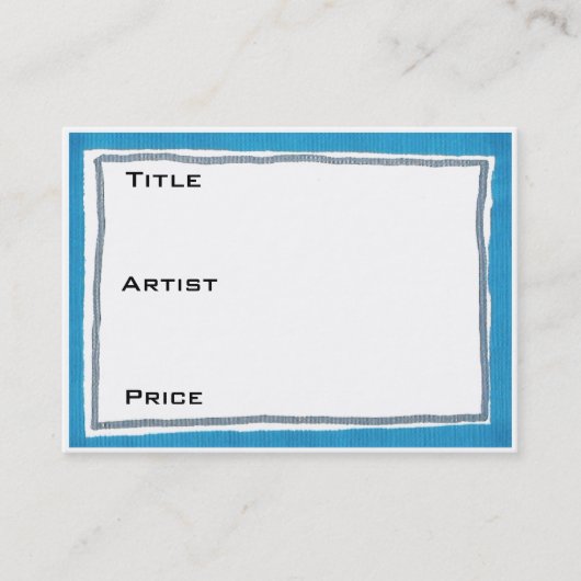 Blauw Visitekaartje (Voorkant)