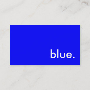 blauw. visitekaartje