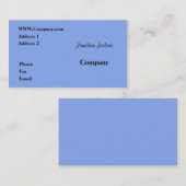 Blauw Visitekaartje (Voorkant / Achterkant)