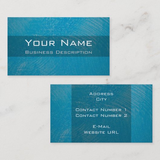 Blauw Visitekaartje (Voorkant / Achterkant)