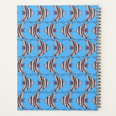 Blauw vispatroon planner (Achterkant)