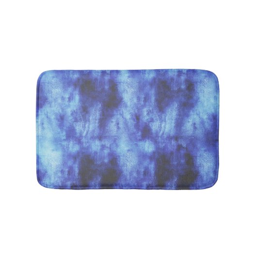 blauw vlak badmat (Voorkant)
