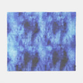 blauw vlak fleece deken (Voorkant (Horizontaal))