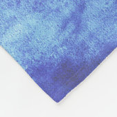 blauw vlak fleece deken (Hoek)