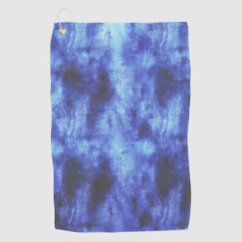 blauw vlak golfhanddoek