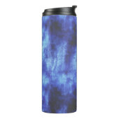 blauw vlak thermosbeker (Gedraaid links)