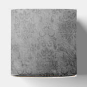 Blauw  vlinder Damask bruiloft Bedankdoosjes (Bovenkant)