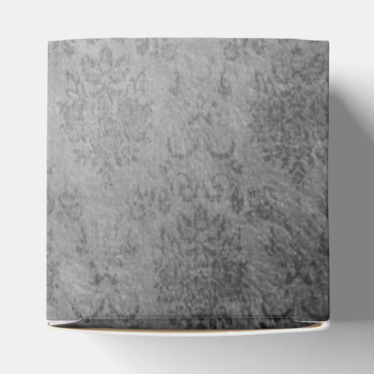 Blauw vlinder Damask bruiloft Bedankdoosjes (Bovenkant)