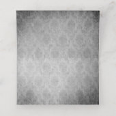 Blauw  vlinder damast receptie (Binnenkant ongevouwen)