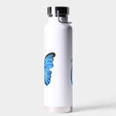 blauw vlinderontwerp waterfles (Links)