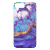 Blauw vloeibaar Case-Mate iPhone case (Achterkant)