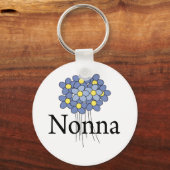  blauw VloerNonna T-shirt Sleutelhanger (Voorkant)