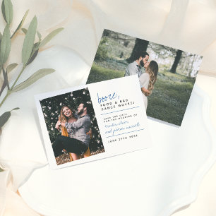 Blauw   Voedsel en slechte dansbewegingen opslaan  Save The Date