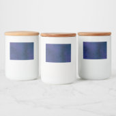 blauw voedselcontainer etiket (Flessen)