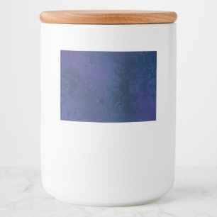 blauw voedselcontainer etiket