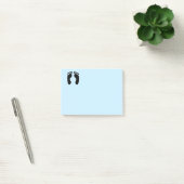 Blauw voetafdrukken post-it® notes (Kantoor)