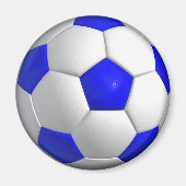 Blauw Voetbal Magneet (Voorkant)