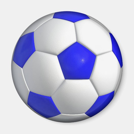 Blauw Voetbal Magneet (Voorkant)