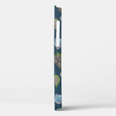 Blauw vogelpatroon Waterverf Case-Mate iPhone Case (Achterkant / Links)
