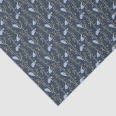 Blauw vogelweefsel tissuepapier (Detail)