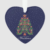 Blauw Volk Kerstmis Decoratie (voorkant)