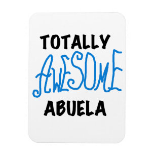 Blauw Volledig Geweldige Abuela Gifts Magneet