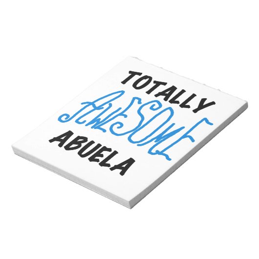 Blauw Volledig Geweldige Abuela Gifts Notitieblok (Gedraaid)