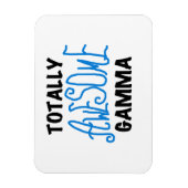 Blauw Volledig Geweldige Gamma Gifts Magneet (Verticaal)