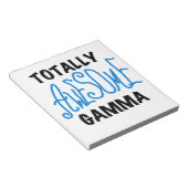 Blauw Volledig Geweldige Gamma Gifts Notitieblok (Schuin)