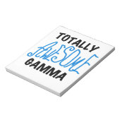 Blauw Volledig Geweldige Gamma Gifts Notitieblok (Gedraaid)