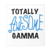 Blauw Volledig Geweldige Gamma Gifts Notitieblok (Voorkant)