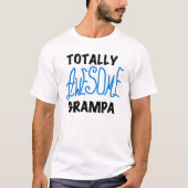 Blauw Volledig Geweldige Grampa T-shirts en gesche (Voorkant)