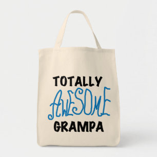Blauw Volledig Geweldige Grampa T-shirts en gesche Tote Bag