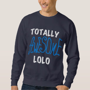 Blauw Volledig Geweldige Lolo T-shirts en geschenk