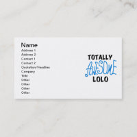 Blauw Volledig Geweldige Lolo T-shirts en geschenk
