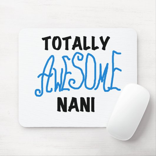 Blauw Volledig Geweldige Nani T-shirts en geschenk Muismat (Met muis)