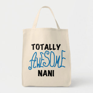 Blauw Volledig Geweldige Nani T-shirts en geschenk Tote Bag