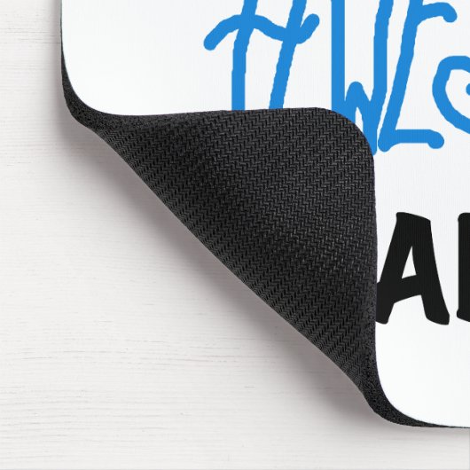 Blauw volledig Geweldige nanny T-shirts en cadeaut Muismat (Hoek)