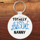 Blauw volledig Geweldige nanny T-shirts en cadeaut Sleutelhanger (Voorkant)