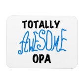 Blauw Volledig Geweldige Opa T-shirts en geschenke Magneet (Horizontaal)