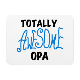 Blauw Volledig Geweldige Opa T-shirts en geschenke Magneet