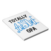 Blauw Volledig Geweldige Opa T-shirts en geschenke Notitieblok (Schuin)