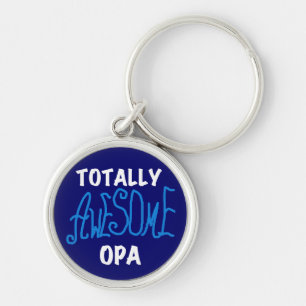 Blauw Volledig Geweldige Opa T-shirts en geschenke Sleutelhanger