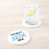 Blauw Volledig Geweldige Opa T-shirts en geschenke Zandsteen Onderzetter (Zijkant)