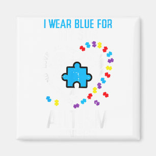 Blauw voor mijn zoon Autisme bewustzijn Asd Famili Magneet
