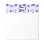 Blauw vrachtwagenpatroon notitieblok (Voorkant)