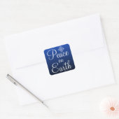 Blauw Vrede op Aarde Stickers (Envelop)