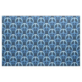Blauw vredesbord stof (Fat Quarter)